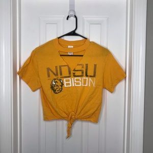 North Dakota State Bison Cropped T Shirt